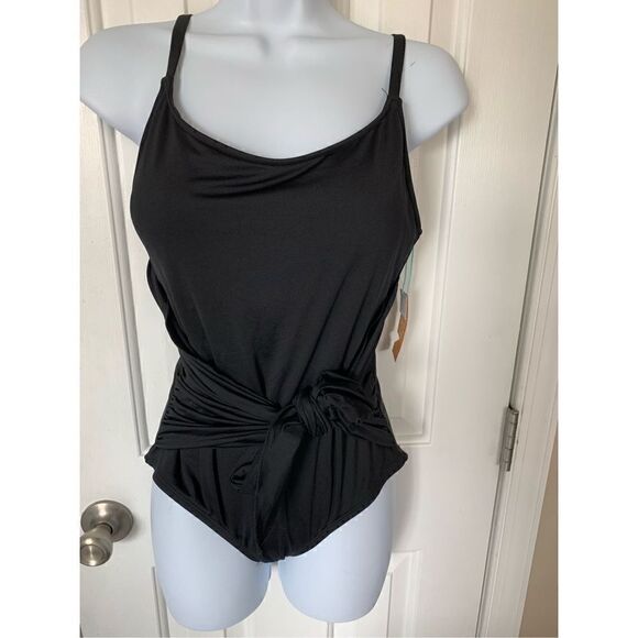 Kona sol Black one piece bathing suit size medium - Picture 1 of 3